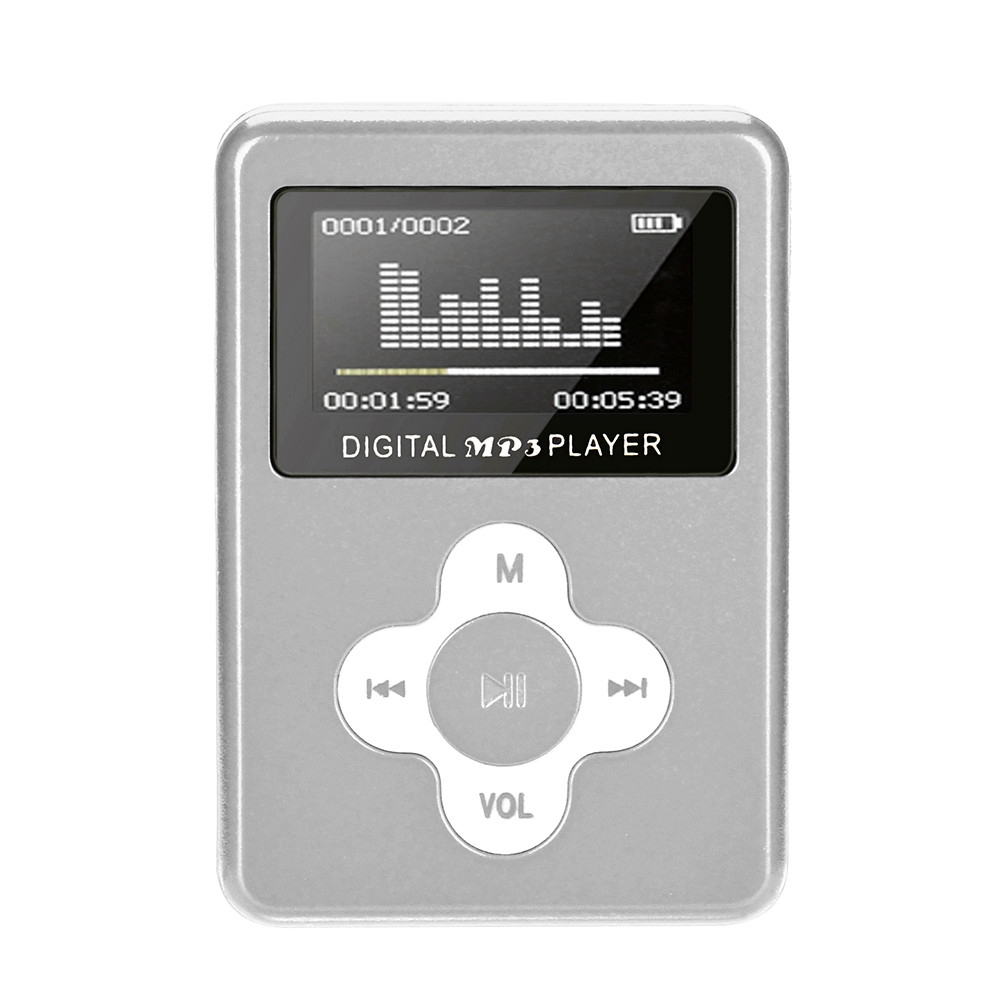 Kinganda USB Mini reproductor MP3, pantalla LCD, compatible con 32GB, tarjeta Micro SD TF 7,15
