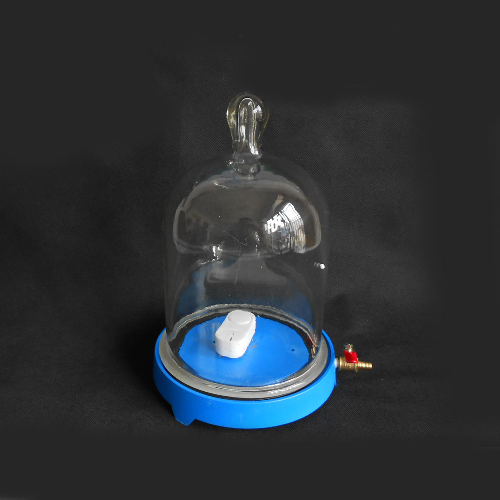 Cloche à disque d'aspiration de capot de vide dans la verrerie de laboratoire de vide physique du son pour l'expérience de Propagation du son et la basse pression