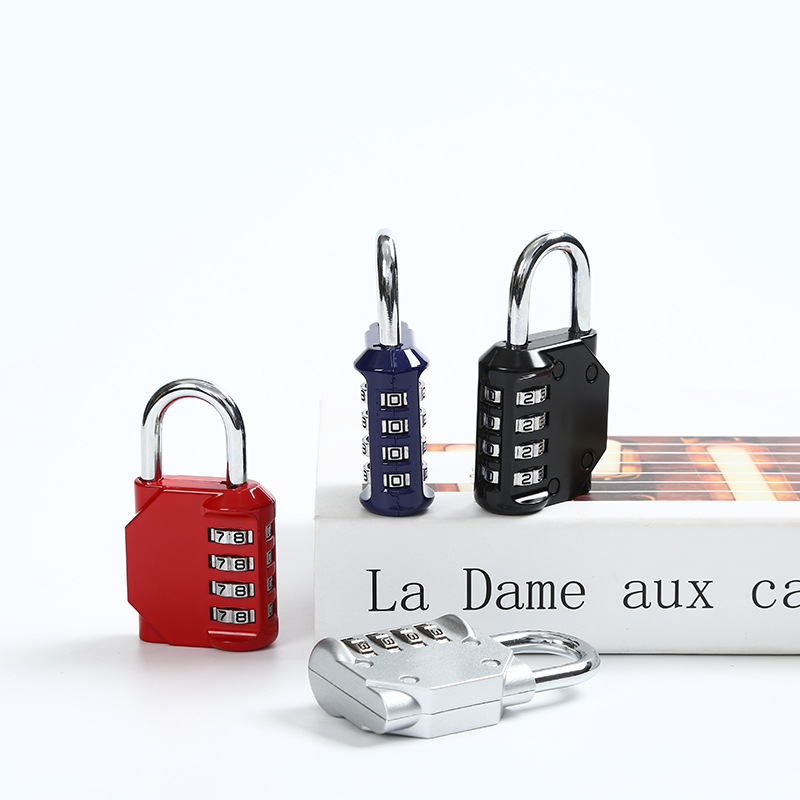 Zinc Alloy Combination Lock Four-digit Combination Padlock Dormitory Cabinet Gym Swimming Pool Toolbox Padlock door lock