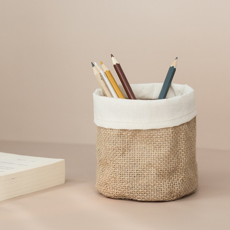 Sac de rangement en papier Kraft, boîte de rangement de pots de fleurs, sacs de fruits et légumes, sac de plantes de bureau, sac de rangement de cosmétiques, porte-stylo ins