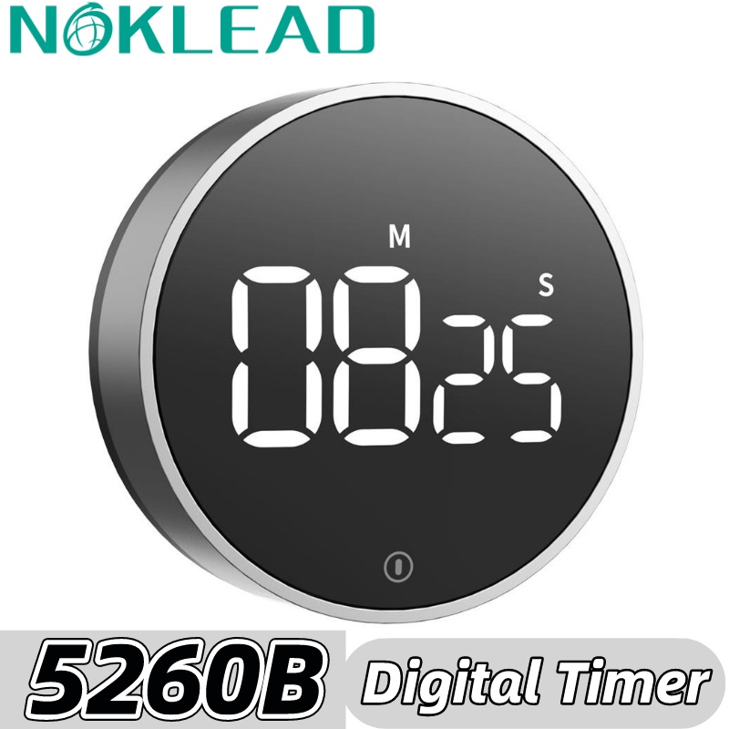 Vocoo LED Digital Timer Magnetic Kitchen Timer Digital Timer Manual Countdown Mechanical Cooking Timer Cooking Shower Stopwatch