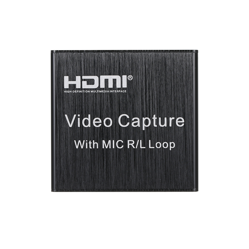 HD Video Capture Card USB Capture Card Maximum Support 4K Input 1080P Output Resolution Small Size Support Microphone Input