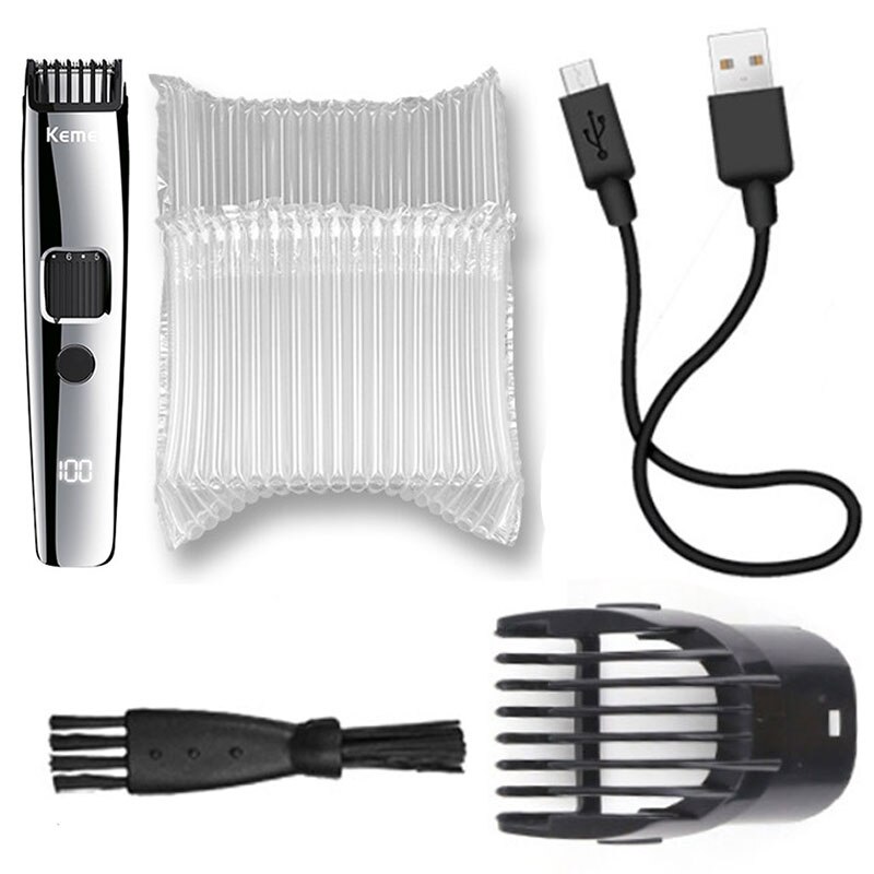 LCD display rechargeable adjustable beard trimmer electric hair trimmer hair cutting machine from 1mm to 10mm: with buibble bag
