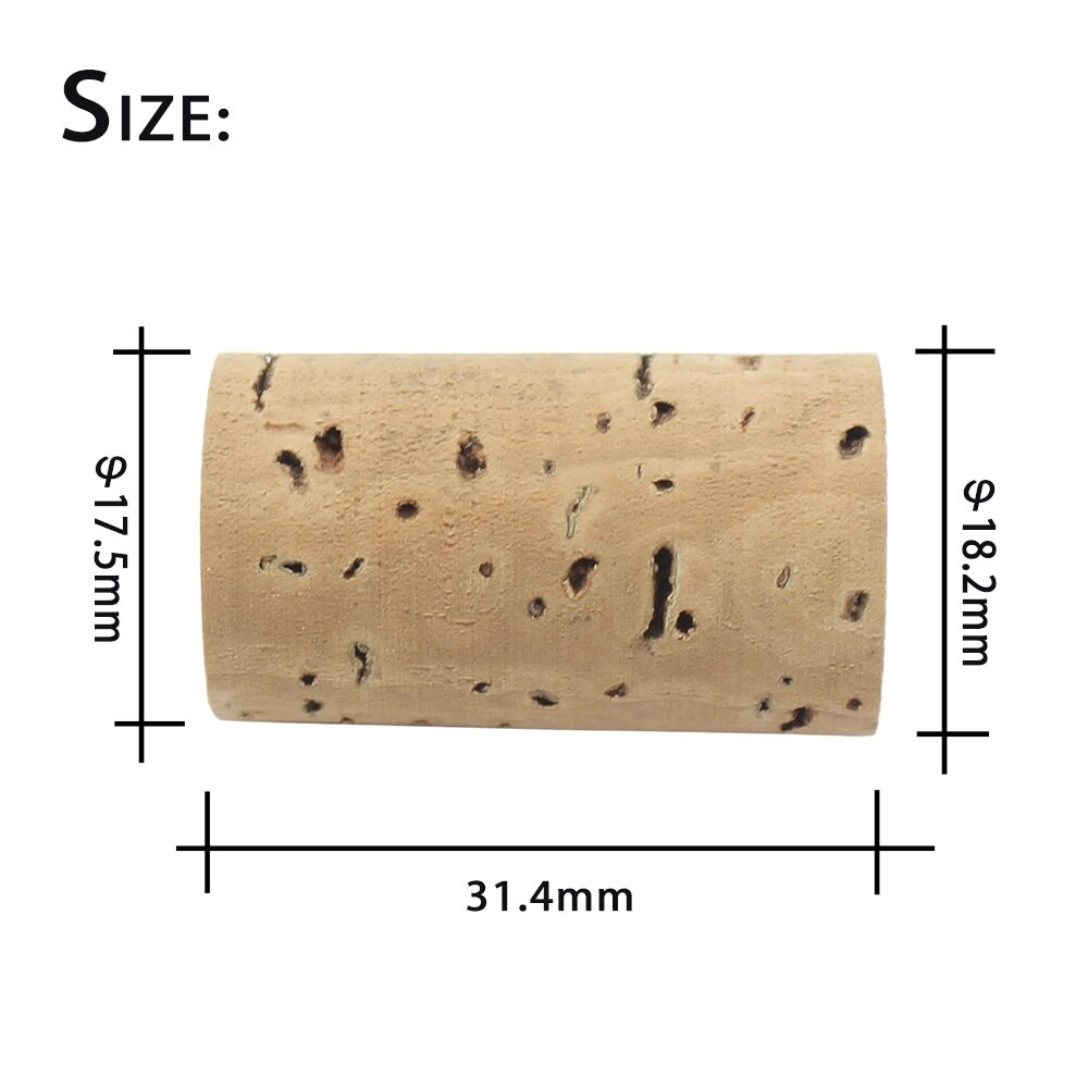 Flute Cork Headjoint Flute Repair Parts Natural Cork Stopper Replacement Part for Flute Musical Instrument Accessories