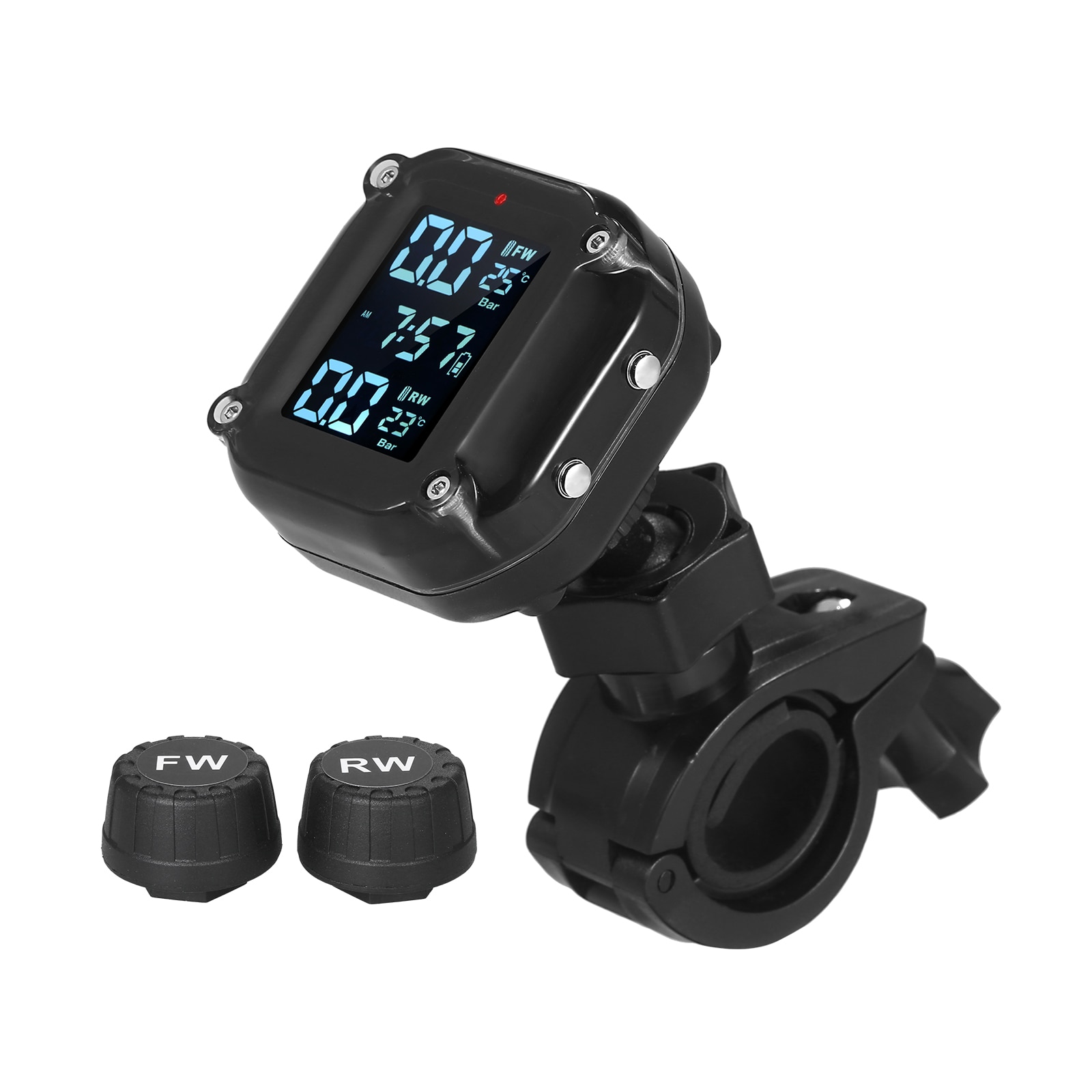 Wasserdichte Motorrad Reifendruck Überwachung System 7 Alarm Modi kabellos TPMS Auto aufwachen hoch und Schlaf magnetisch aufladen Hafen