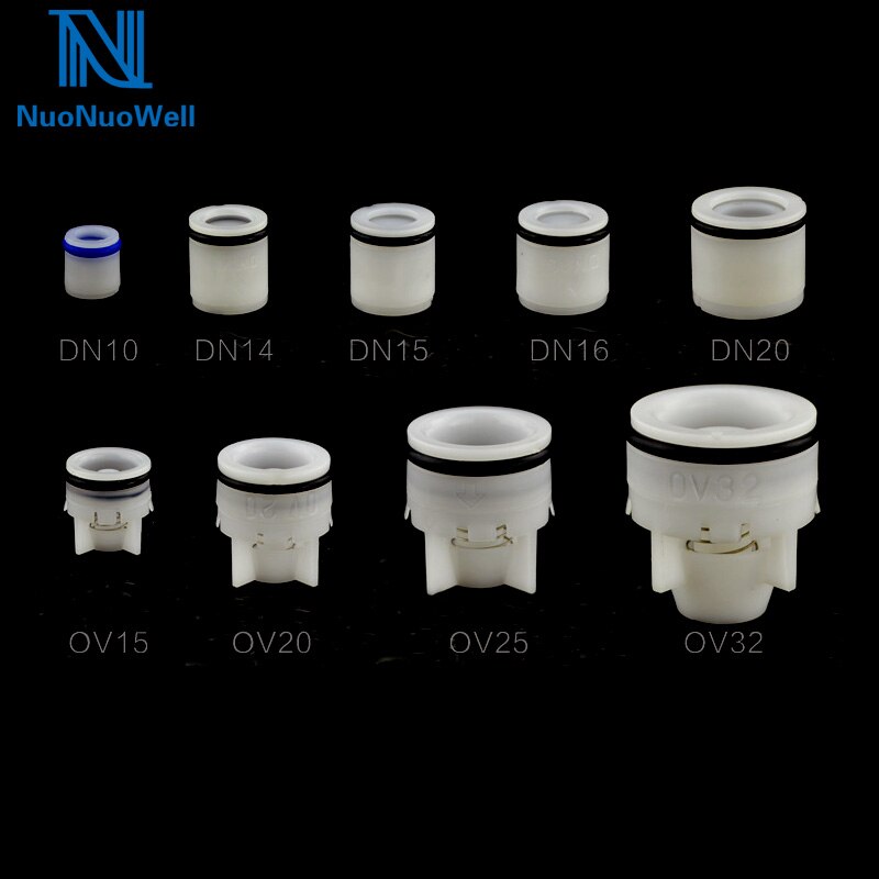 NuoNuoWell 2Pcs Plastic Non-Return Spring Check Valve For Pipe Inner Dia.10-32mm Garden Water One Way Valve Anti Drip