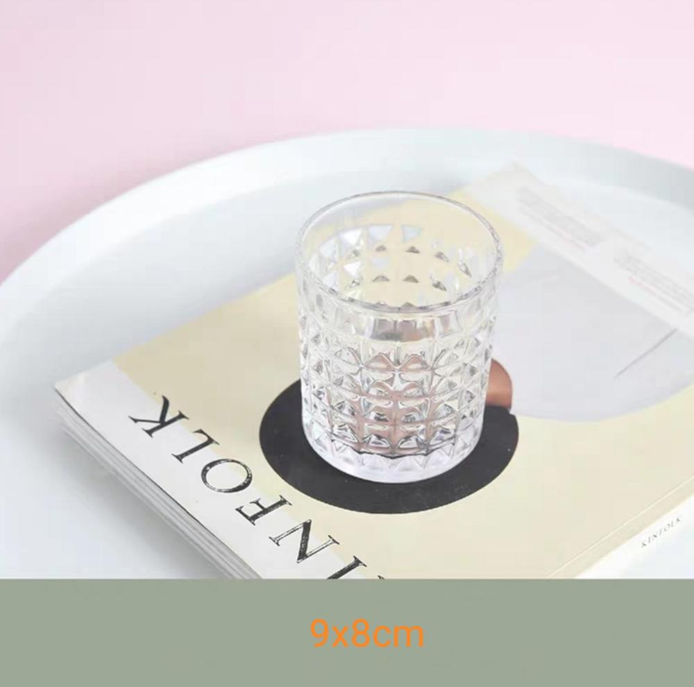 Glass Makeup Brushes Holder Make up Organizer Table Cosmetic Brush Bottle Jewelry Storage Box Ornaments Tray: glass bottle A
