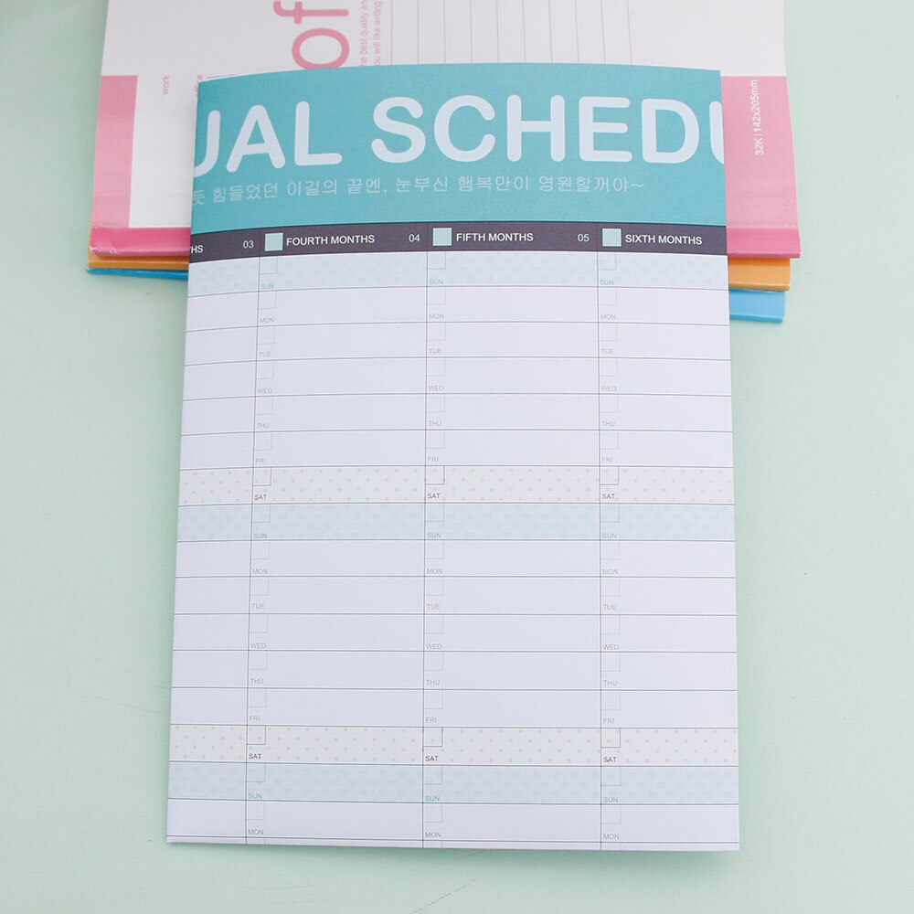 Calendars Efforts Planner Book 365 Days Diary N For Kids School Supplies