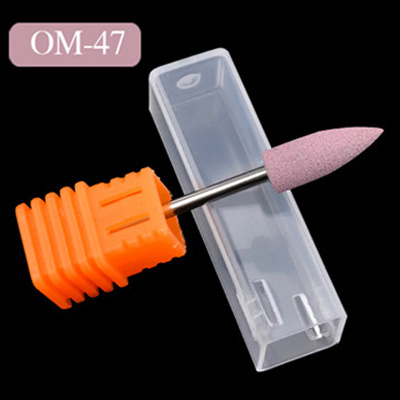 Brocas para uñas de carburo de silicio de goma, pulidor Flexible para manicura y pedicura, accesorios eléctricos para limar uñas, 1 unidad: Pink -400Grit