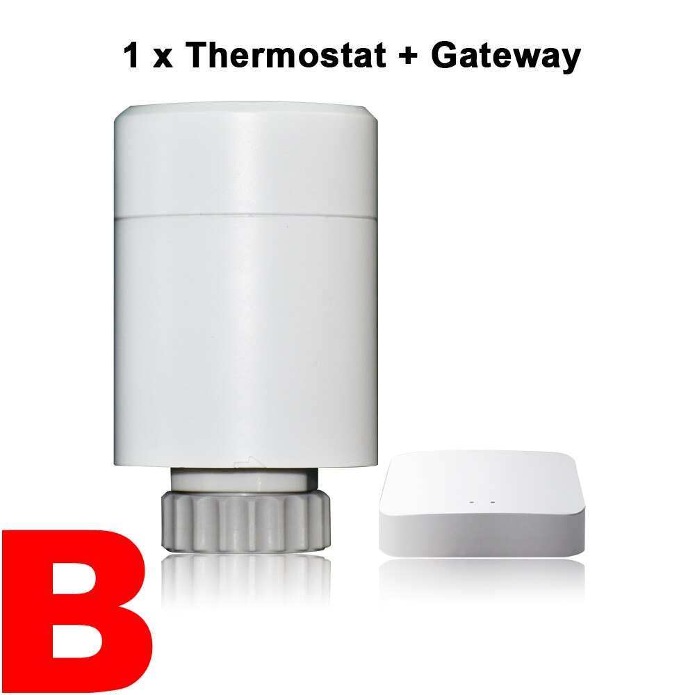 Zigbee – actionneur de Thermostat, régulateur de température Programmable avec fonction d'ouverture de fenêtre à économie d'énergie: Option B