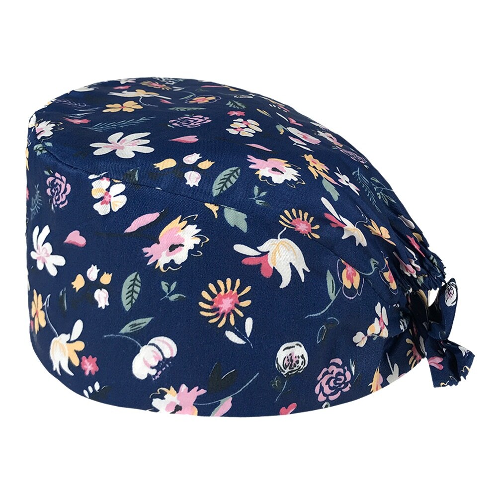 Operating Room Scrub Cap Hospital Nurse Work Cap Breathable Printing Beauty Salon Nursing Cap Custom: 12172