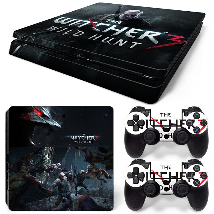 PS4 Slim Game Machine Sticker soporte pequeño Wizard 3 The Witcher 3: Tn ps4slim 5608