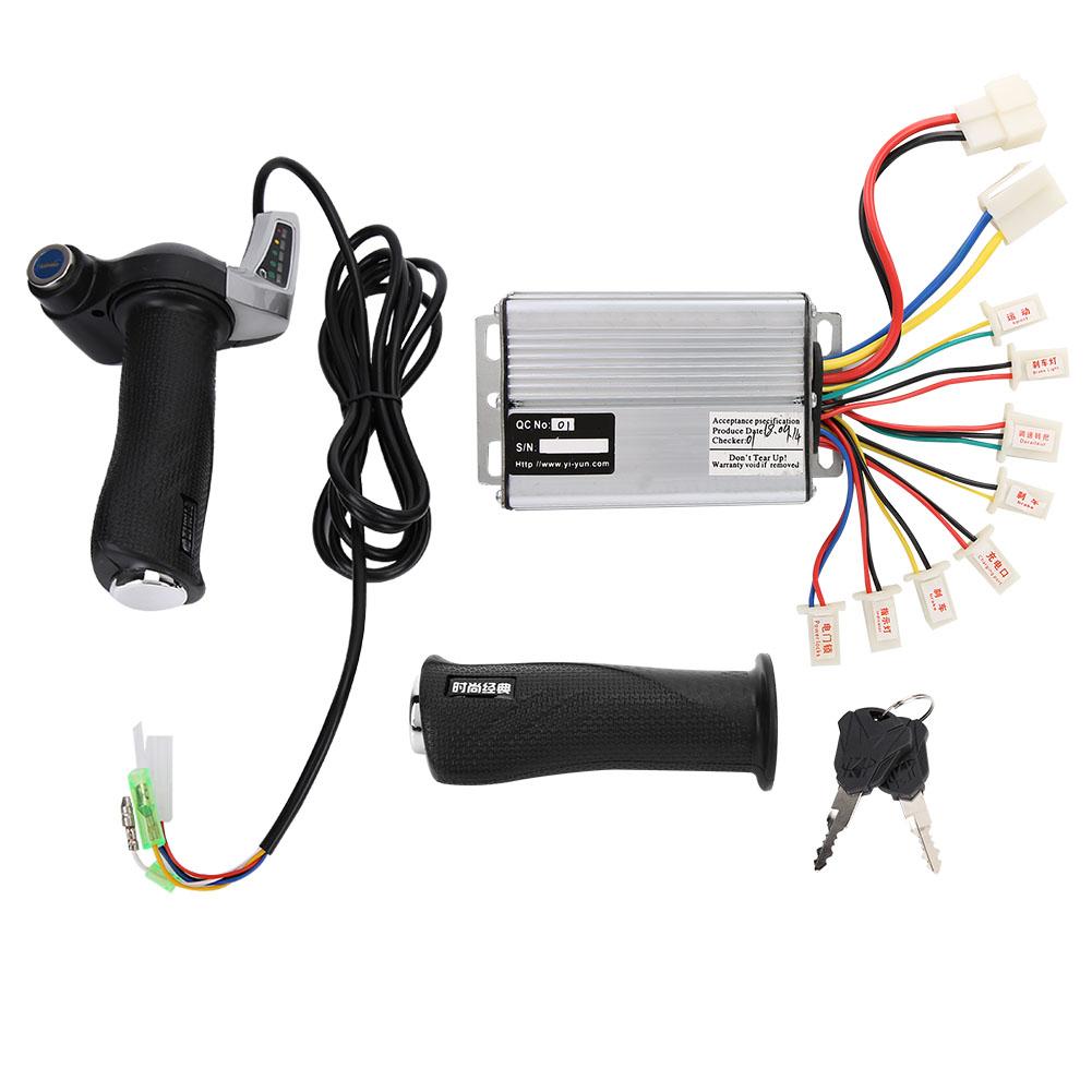 36v/48v 1000w geborstelde elektrische fietscontroller met batterijdisplay, gashendel, draaigreepset, e-bike motorscooter accessoire