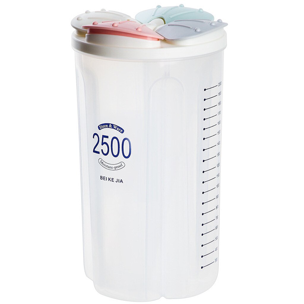 25# Transparent Plastic Storage Box Dry Dried Food Storage Box Container Box Kitchen Organizer Accessories: C