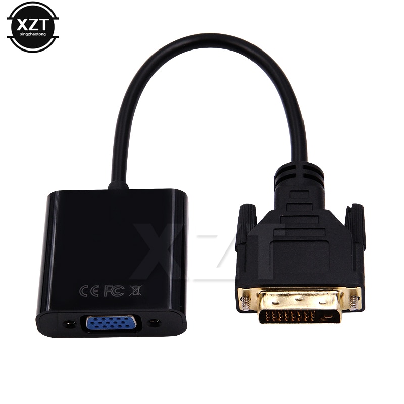 DVI Male naar VGA Female Video Converter Adapter DVI-D 24 + 1 25 Pin naar 15 pin kabel voor HDTV TV PS3 PS4 PC Monitor 1080P