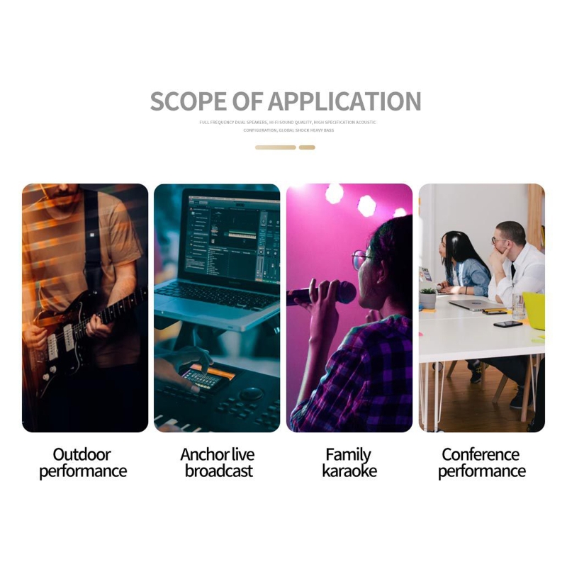 MH400 Ultra Low-Noise 4-Channel Line Mixer Mini Mixer &amp; 1/4-inch TS Inputs Output Volume Control for Guitars Bass