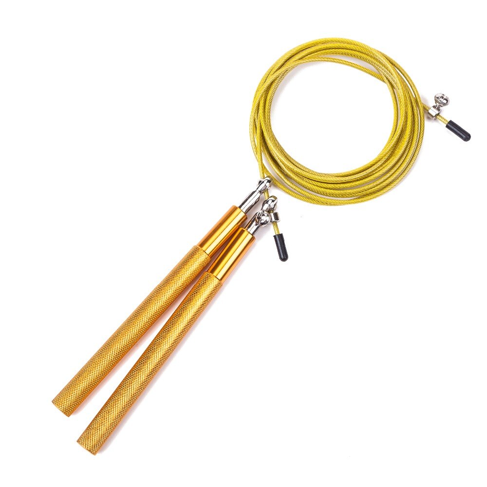Free pouch 3 Meters METAL BEARING and Handle skipping rope / Speed Cable Jump Rope Crossfit MMA Box home gym / NPFL