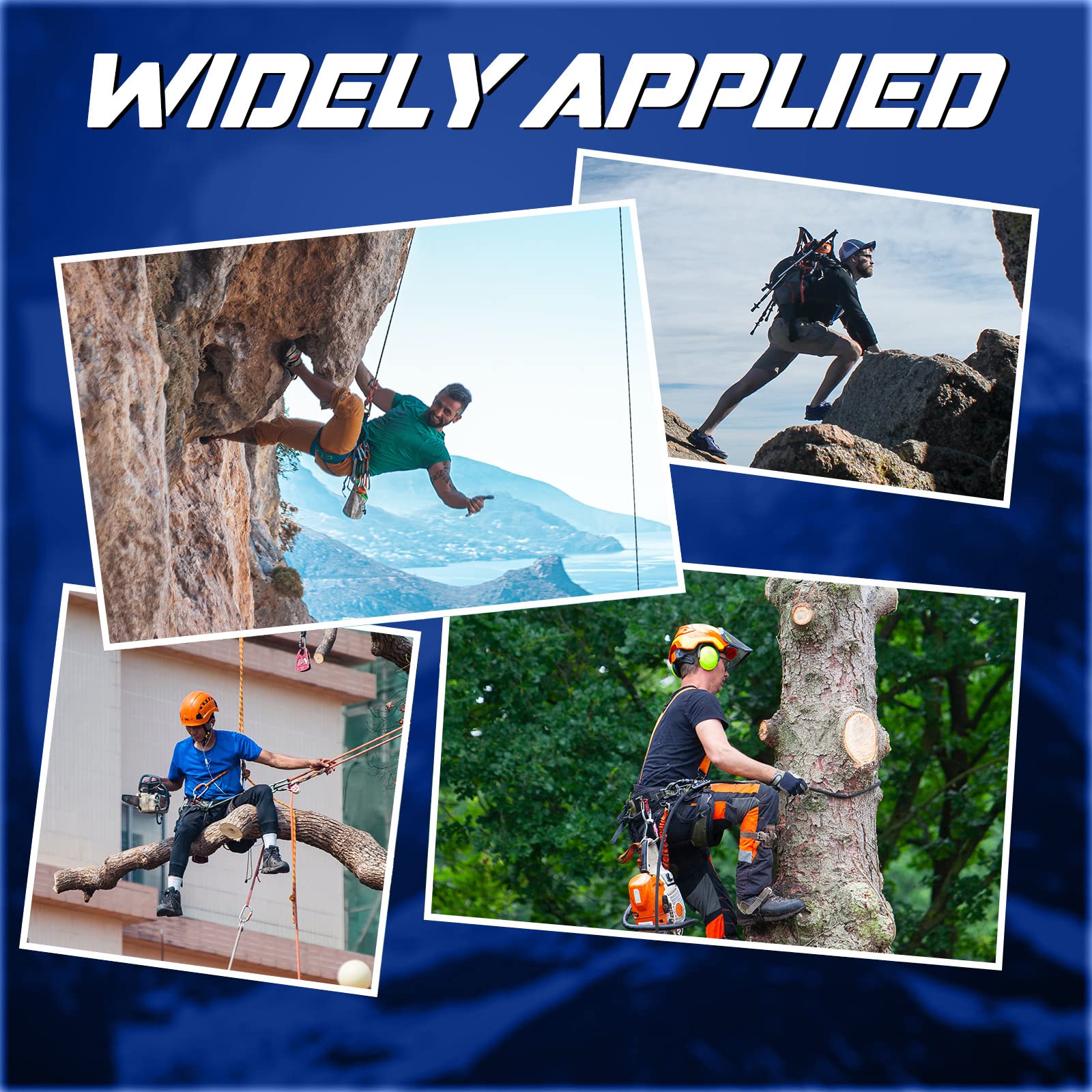 Tree Arborist Climbing Rope Friction Saver Loop Gear Equipment 90/120cm Aroborist Retrievable Anchor