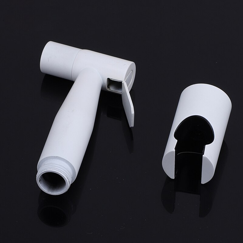 Grifo de Bidet blanco y latón cromado agua fría Válvula de esquina de inodoro de mano higiénico ducha cabezal de lavado de coche Pet rociador aerógrafo grifo: style 2