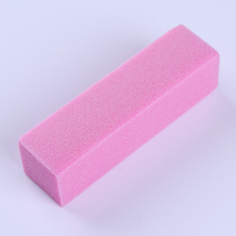 Lime à ongles de ponçage, 10 pièces, éponge de ponçage rose blanc, bloc, polissage, bricolage-même, pour Nail Art: 36912