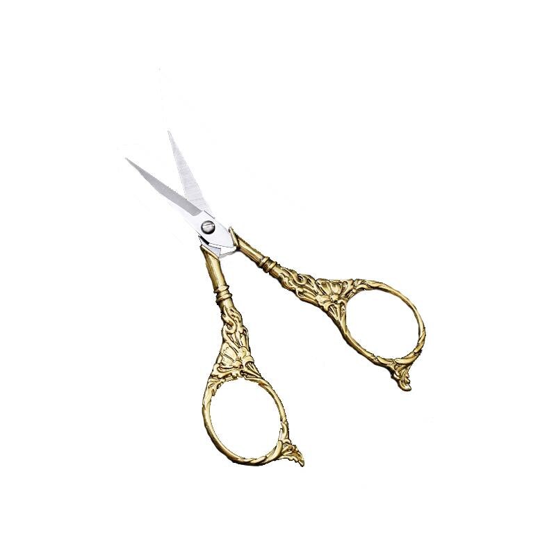 Lilie aufbringen Europäischen retro Professionelle NäHenne Schere NäHenne Liefert Goldene Schere Mini Antike Schere Für Stoff: 2