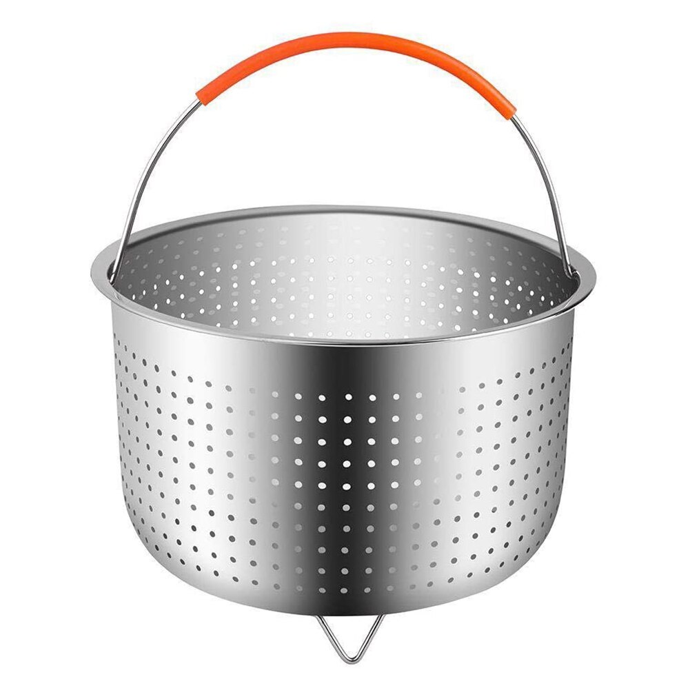 Stainless Steel Kitchen Steam Basket Pressure Cooker Anti-scald Steamer Multi-Function Fruit Cleaning Basket Cooker Accessories