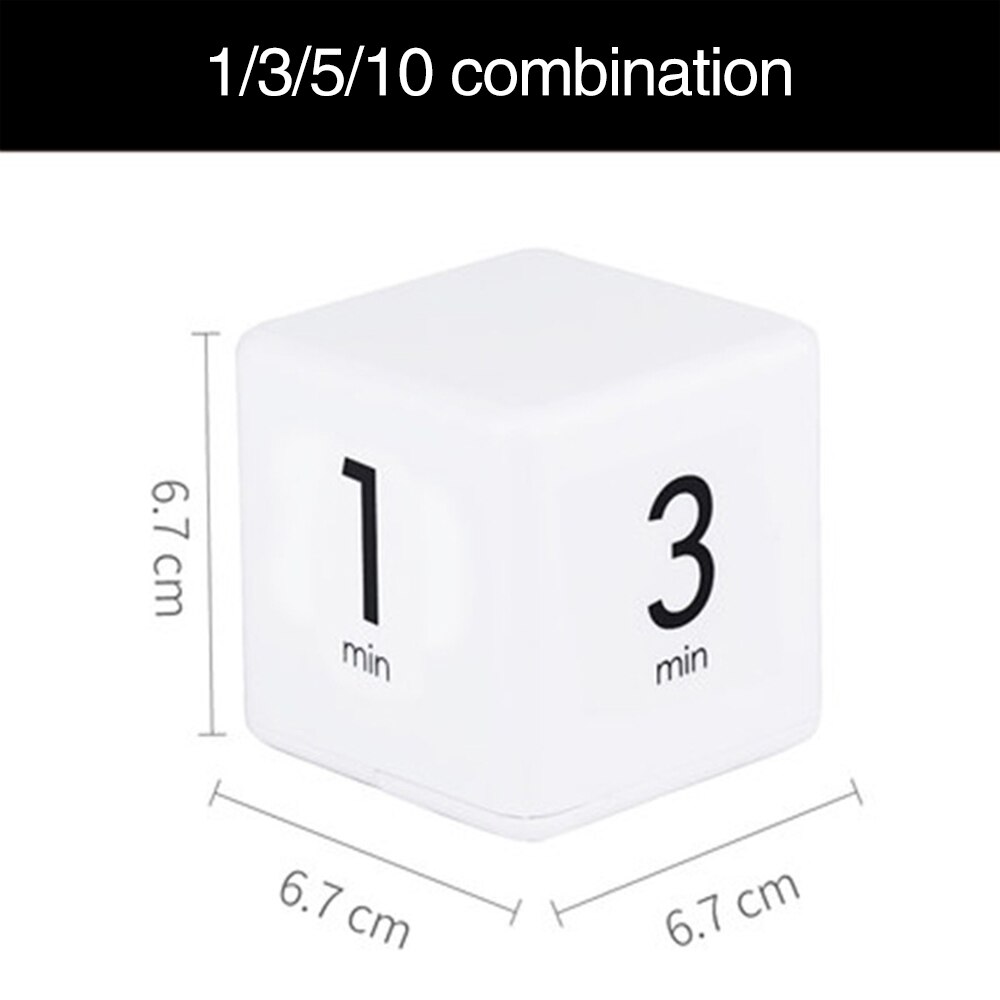 Mini Cube Digital Countdown Timer Square Baking Cooking Timer For Shower/Study//Cooking Stopwatch Alarm Clock Time Manager