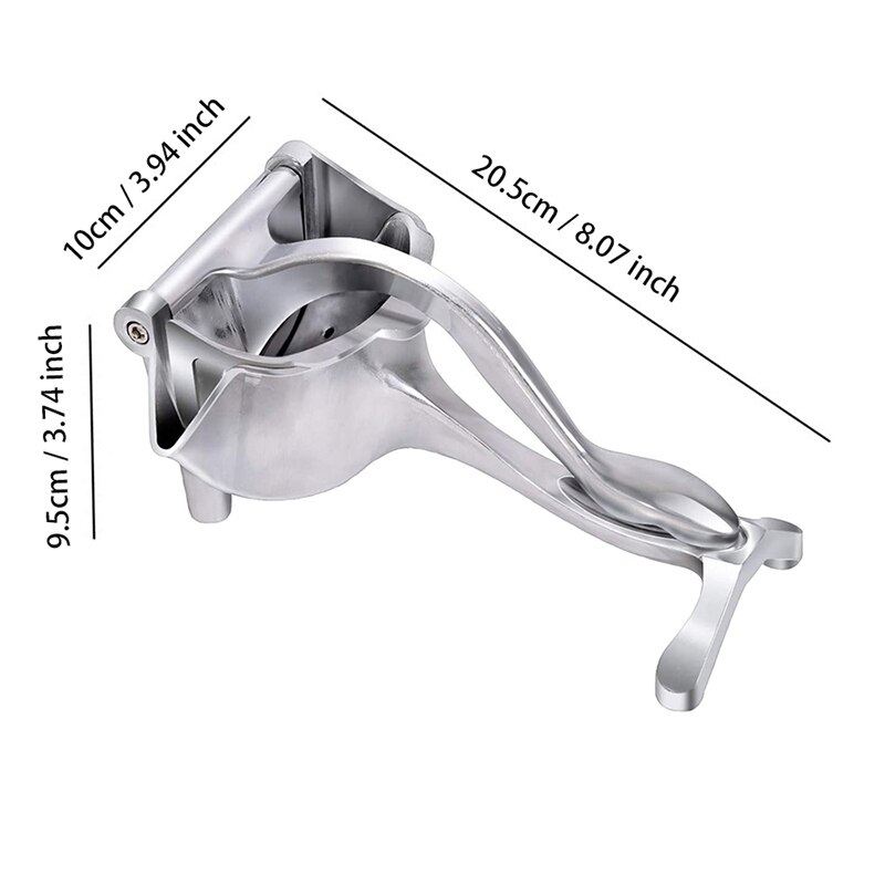 Aluminium Alloy Manual Juice Squeezer, Fruit Juicer Hand Squeezer, Easy Use Heavy Duty Lemon Citrus Juicer Kitchen Accessories: S