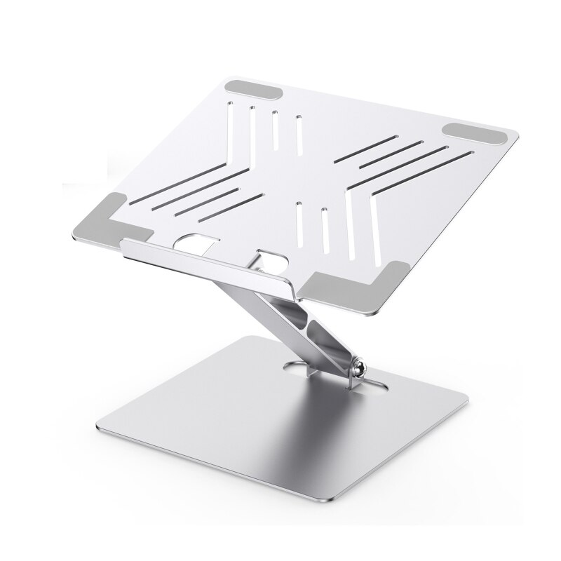 XX9A Aluminum Computer Riser Adjustable Height for Travel Home Office Prevents Computer from Overheating Lightweight