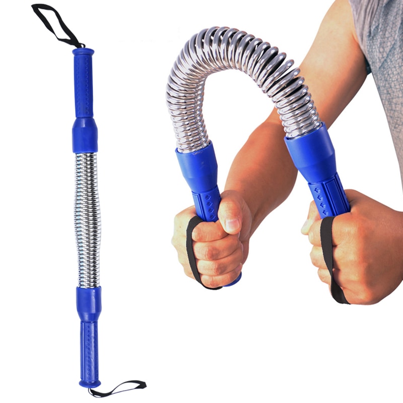 Arm Strength Trainer 30-60kg Plated Spring Arm Bar Fitness Chest Exercise Spring Rally Arm Blue Hand gripper Strengths Expander