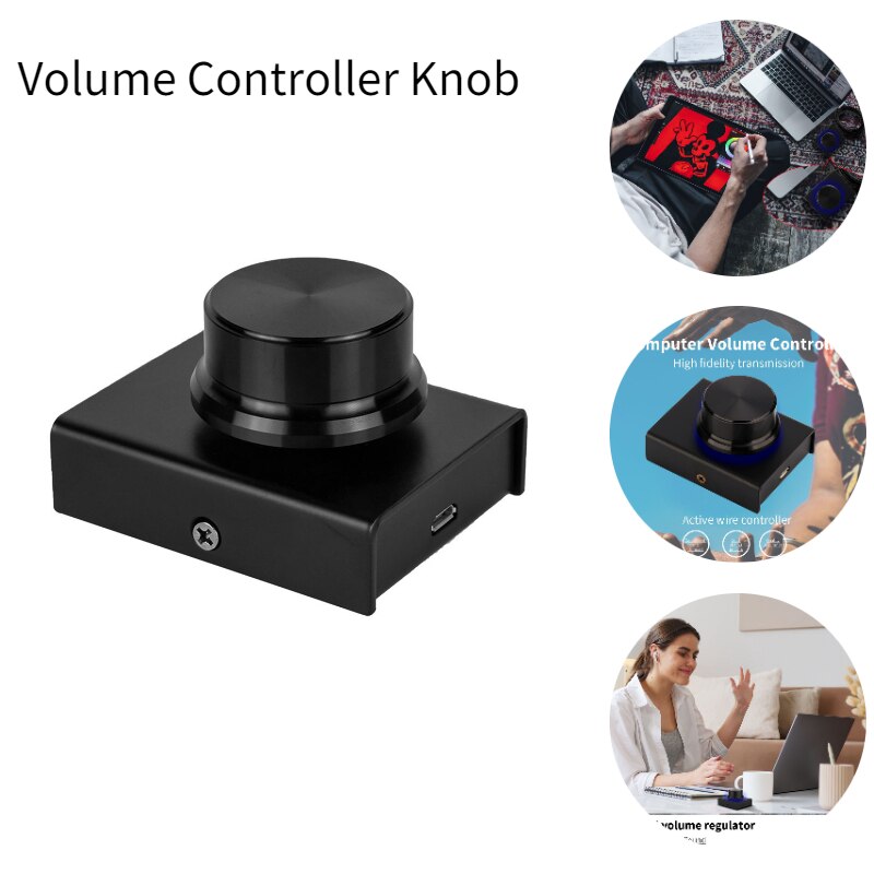 Usb Volumeregeling Lossless Voor Computer Laptop Plug En Play Speaker Volume Controller Knop Richter Digita Onekey Mutefunction