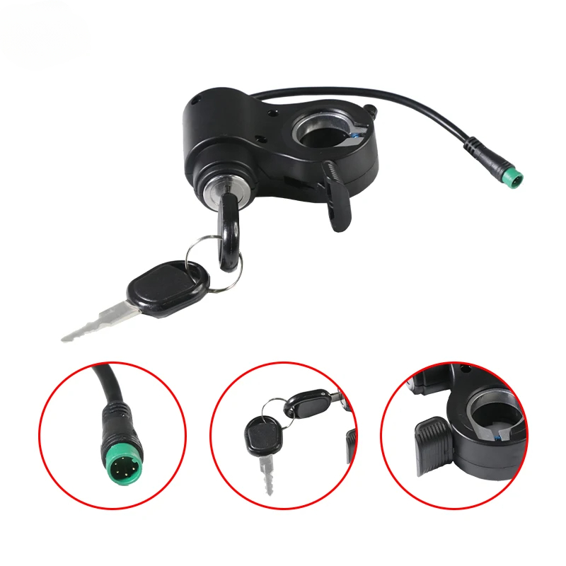 Electric Lock with Key Throttle For Kukirin G2 Pro /G2 Max Electric Scooter Accelerator switch Skateboard integrated Replacement