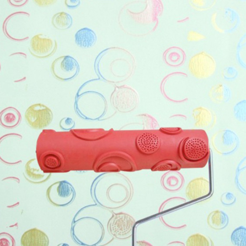 Rullo di vernice goffrato strumento di zigrinatura a grana da 10 pollici in legno di gomma per decorazione murale, per esempio4102T