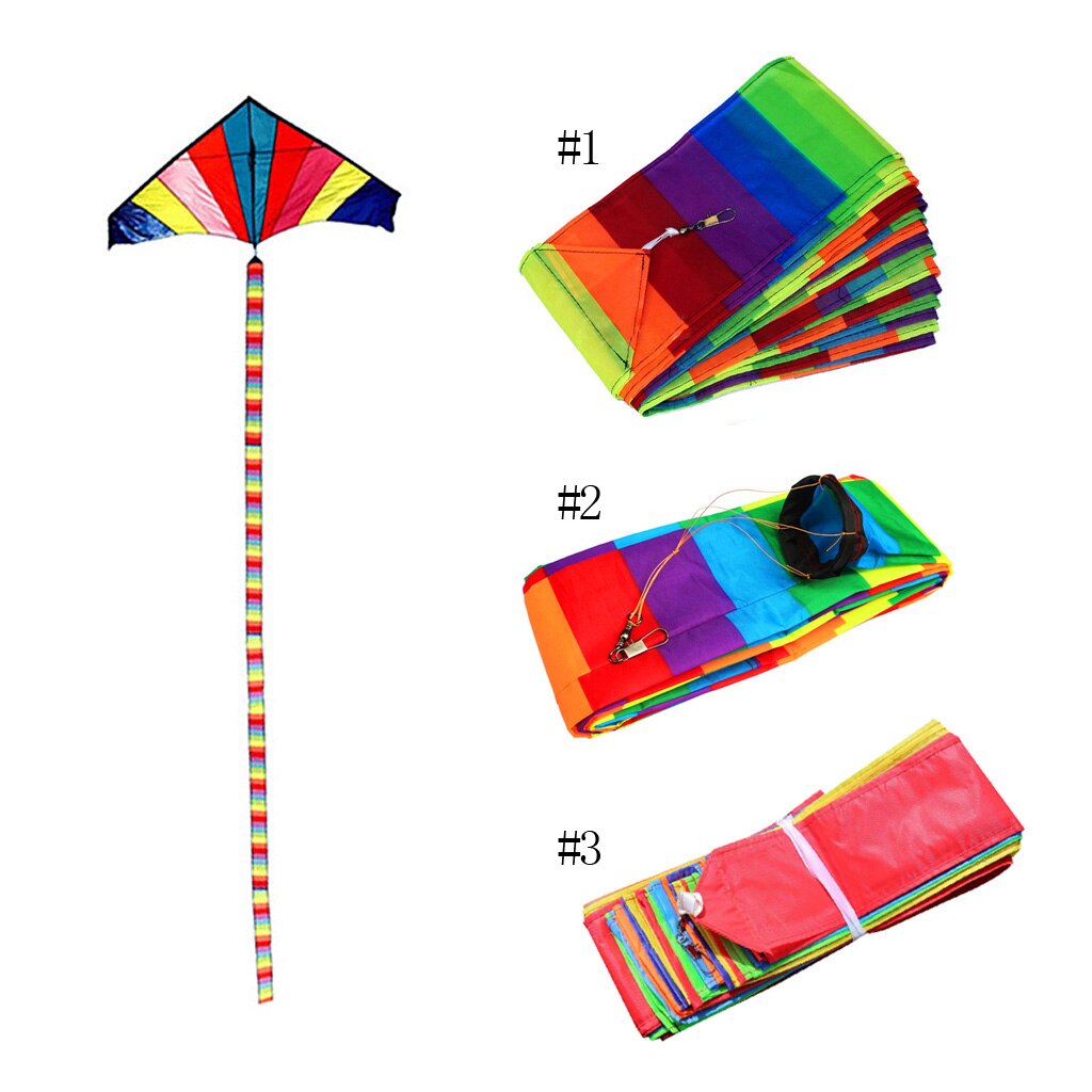 10M/15M Regenboog Buis Vlieger Staart Kite Decor Outdoor Vliegeren Glad Speelgoed Fun