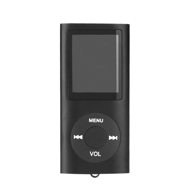 Lcd-scherm Muziek Media Speler MP4 Met Fm Radio Black