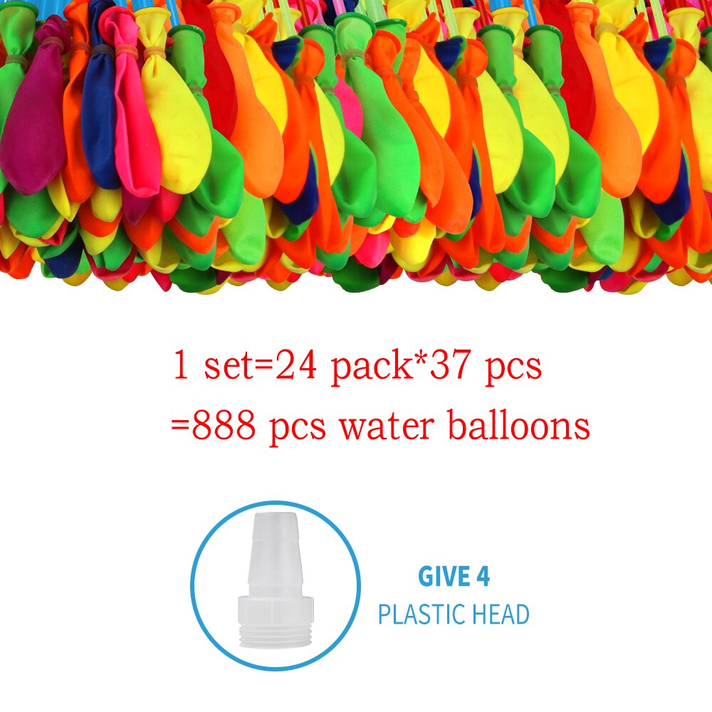 Juguetes de globos acuáticos de verano 888 Uds para niños y adultos juego de agua al Aire Libre juegos de piscina de playa: Default Title