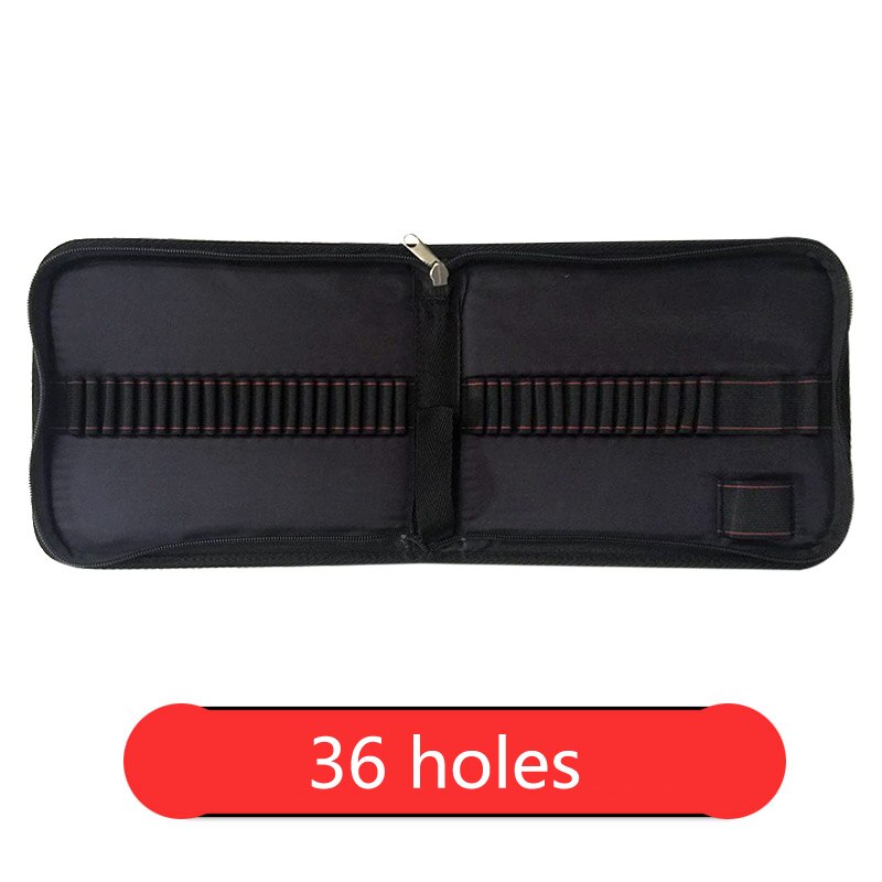 Estuche de tela para lápices de 36, 48 y 72 agujeros, estuche de tela para lápices, bolsa de lápices de Color sólido con cremallera, estuche de bolígrafo para bocetos, escolares para estudiantes