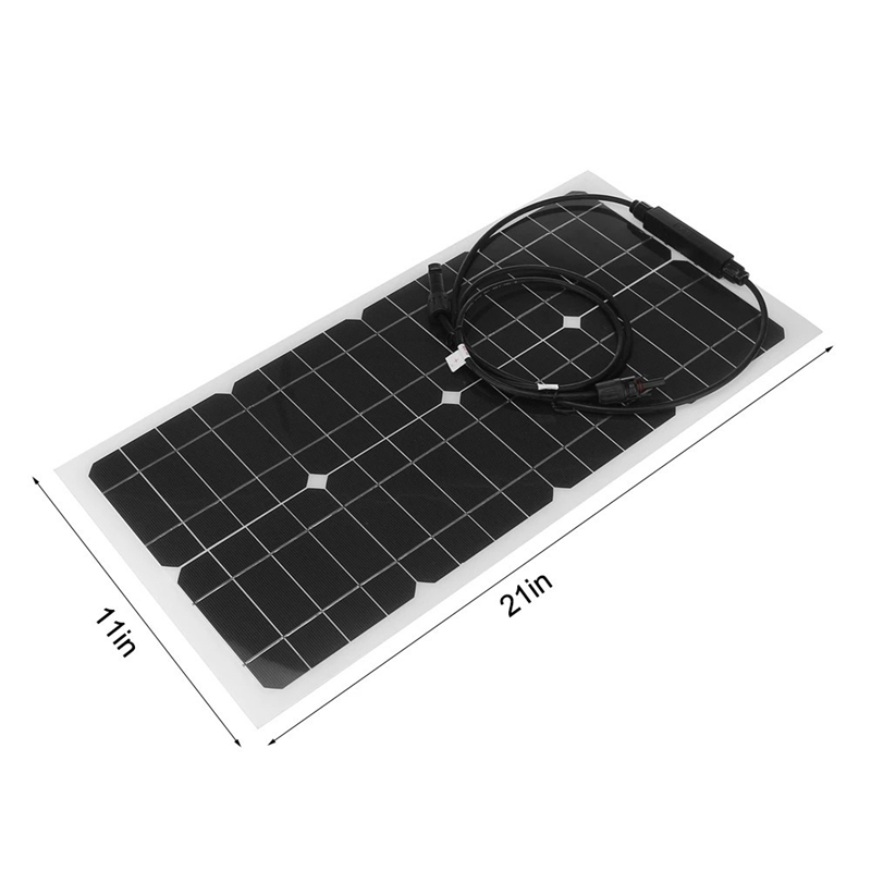 100W Flexible Solar Panel Battery Charger Charge Kit Marine Caravan Battery Charger Controller