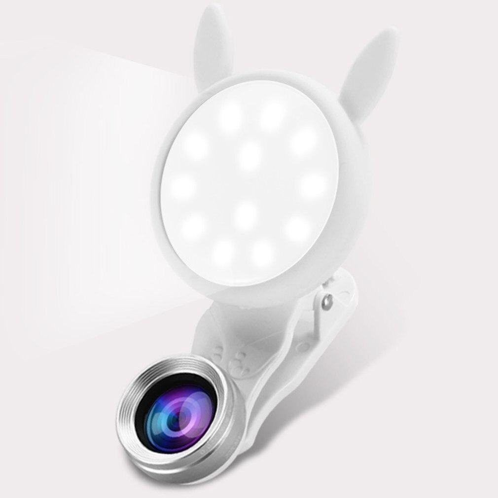 WQ-04 Portable USB Self-timer Flash Camera Clip-on Phone Self-timer Lamp Video Lights LED Night Photo Beauty Fill Light