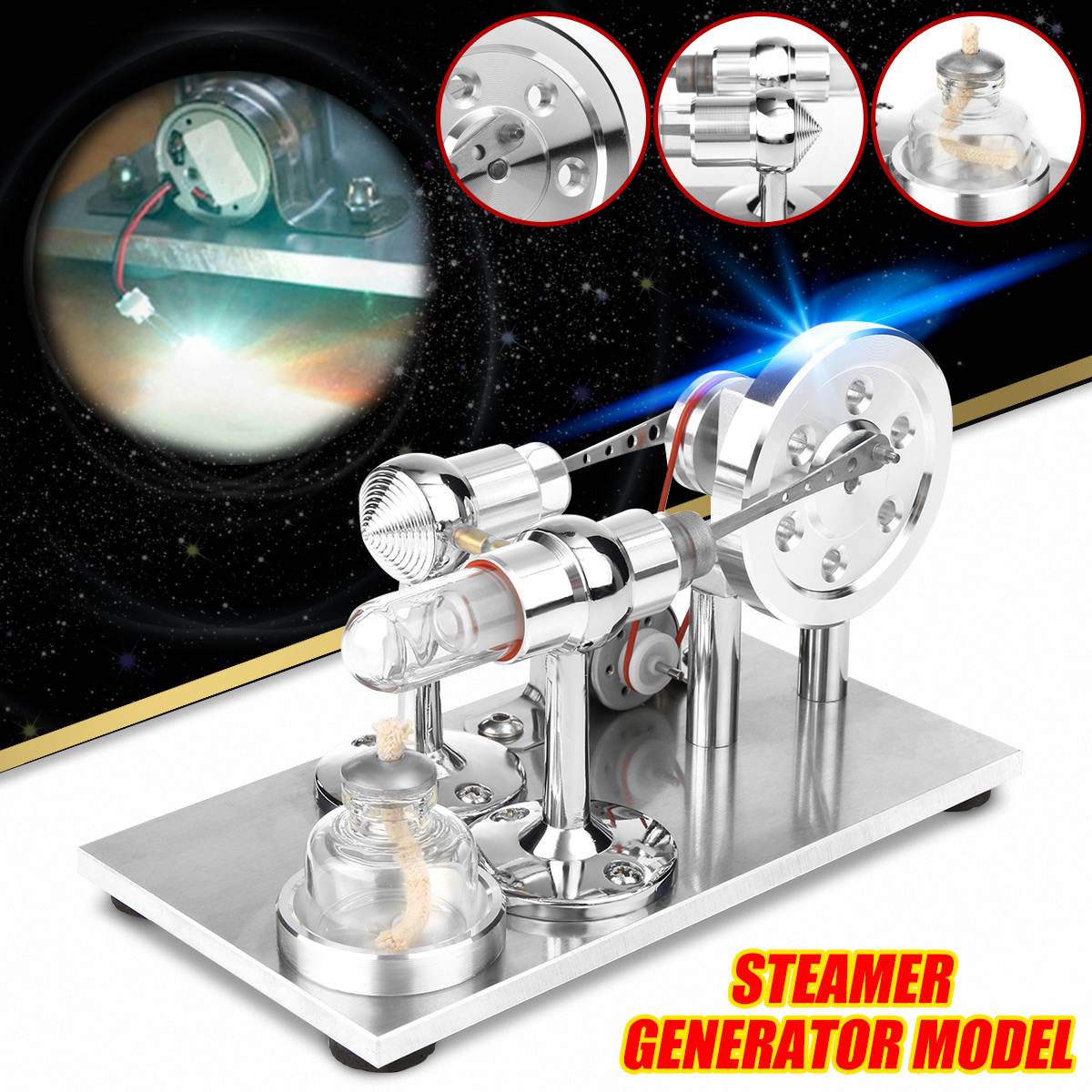 Natuurkunde Air Stirlingmotor Model Power Generator Motor Educatief Stoommachine Speelgoed Science Experiment Kit Set Voor Kinderen