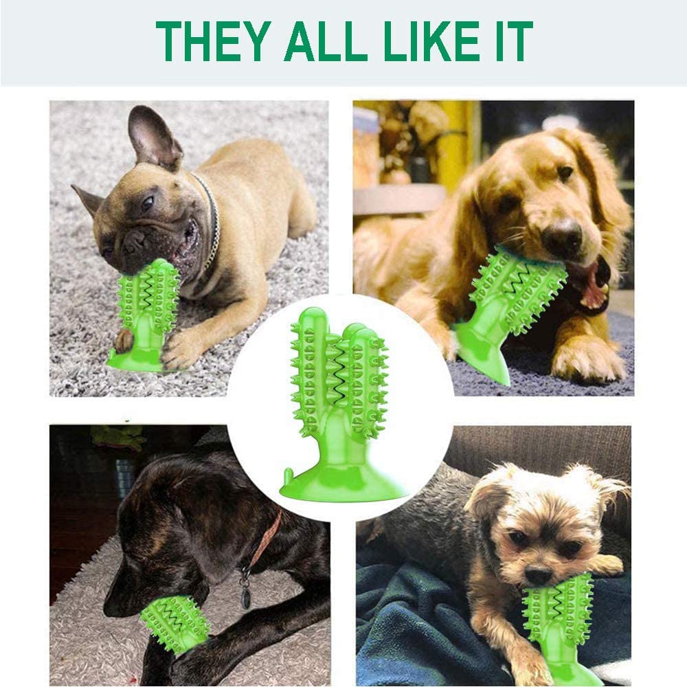 Hundetandbørste legetøj hund molær tandbørste stick lækage spiser bidebestandigt legetøj til store mellemstore og små hunde