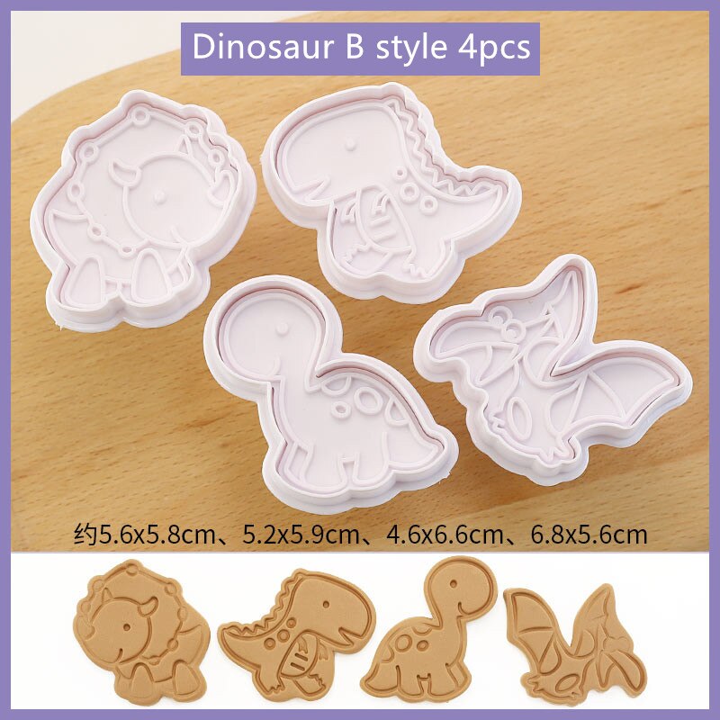 3Pcs Cookie Stempel Biscuit Mold 3D Plunger Halloween/Kerst Cookie Cutters Diy Bakvorm Kerst Formulieren Voor cookies: 2