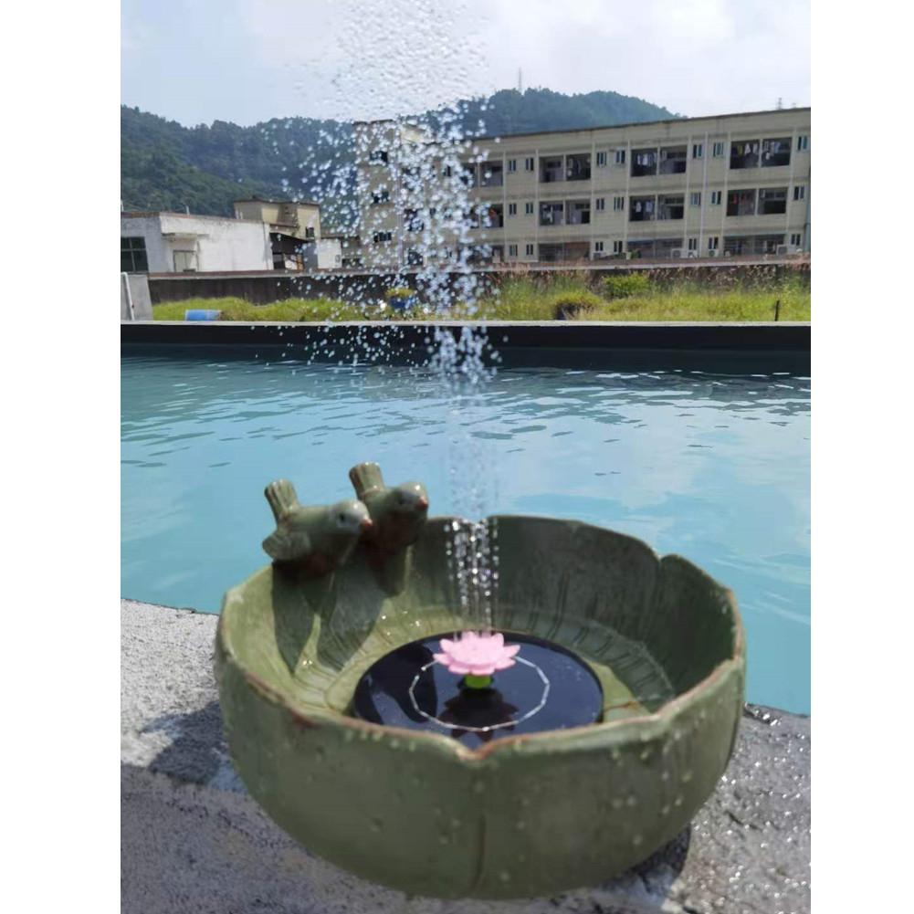 Flower Shape Solar Fountain Garden Decor Floating Solar Panel Fountain Water Pump for Garden Backyard Pond Outdoor Decoration