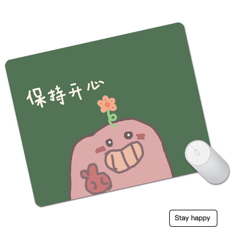 1pcs Cute Leather Mouse Pad Waterproof Thickened Leather Non-Slip Office Desk Mat Student Ins Style Mice Mat Mouse Pad: C