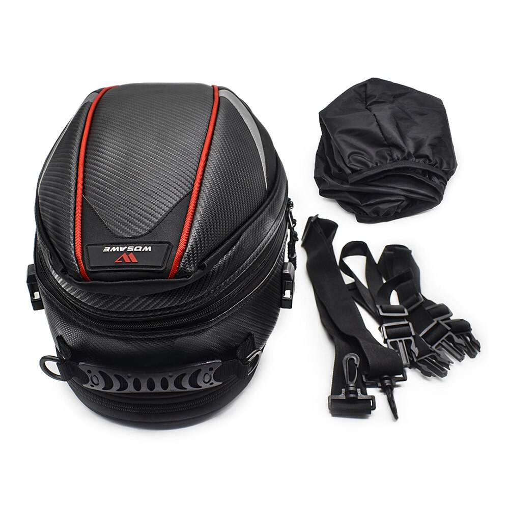 16-21L Motorcycle Tail Bag Luggage Moto Saddle Bag Waterproof Tank Bag Motocross Motorbike Shoulder Bag Rear Seat Trunk Backpack: 16-21L Tail Bag