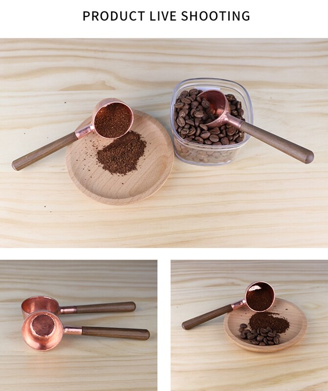 Keuken Producten Koperen Koffie Scoop, Koperen Koffie Maatlepel, Koffie Scoop