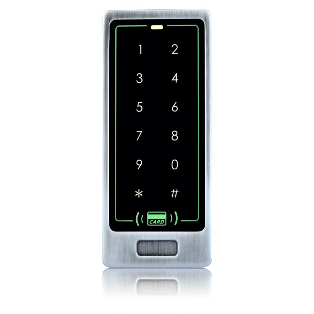 Outdoor Touch Keypad Rfid Card Standalone Access Control Reader With Metal Case Keypad Standalone Rfid Access Control