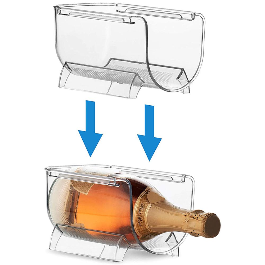 Stackable Wine Rack Space Saving Beer Storage Bracket Holder Free Standing Bottle Storage Tool Vertical Layered Storage Box