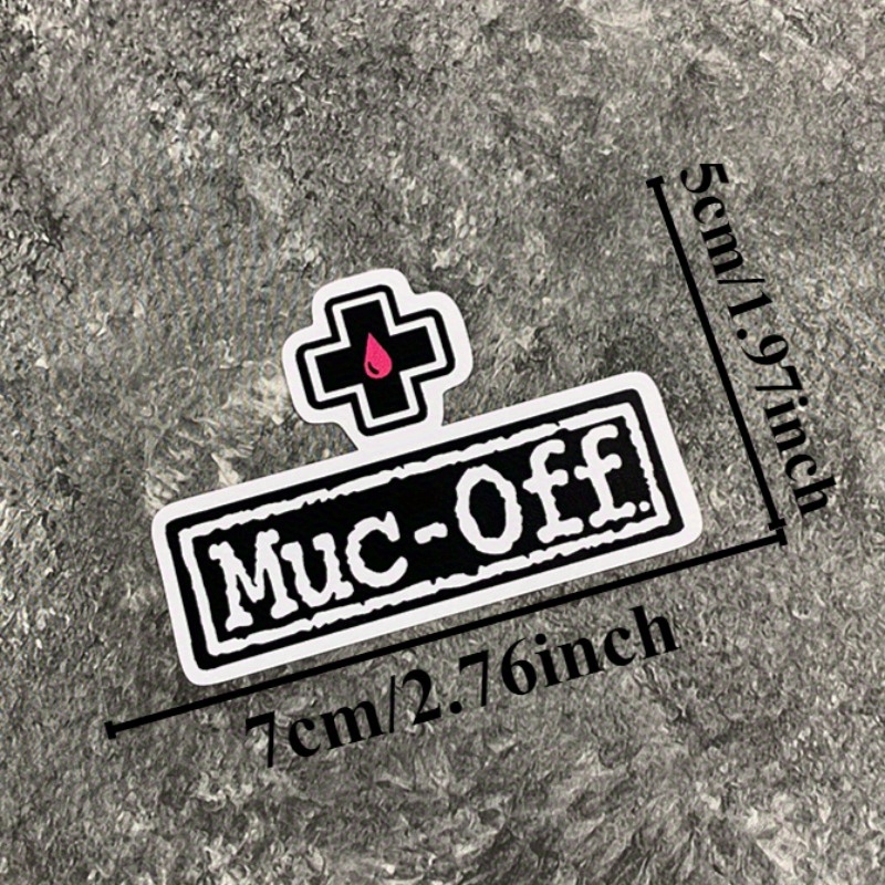 Muc Off Waterproof Bike Sticker - Scratch Resistant and Sunscreen Sticker for Mountain Bikes and Road Bikes, Mixed Colors