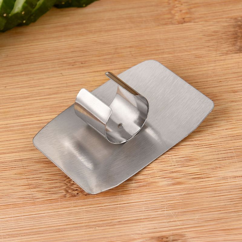 Kitchen Finger Hand Protector Guard Stainless Steel Chop Slice Shield Anti Cut H37F
